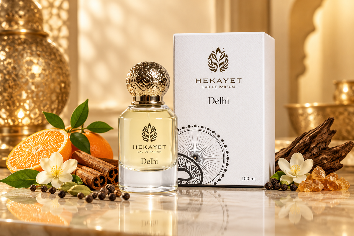 Hekayet Delhi Eau de Parfum 100ml – Spicy Cinnamon Fruity Unisex Perfume | Long Lasting Luxury Fragranc