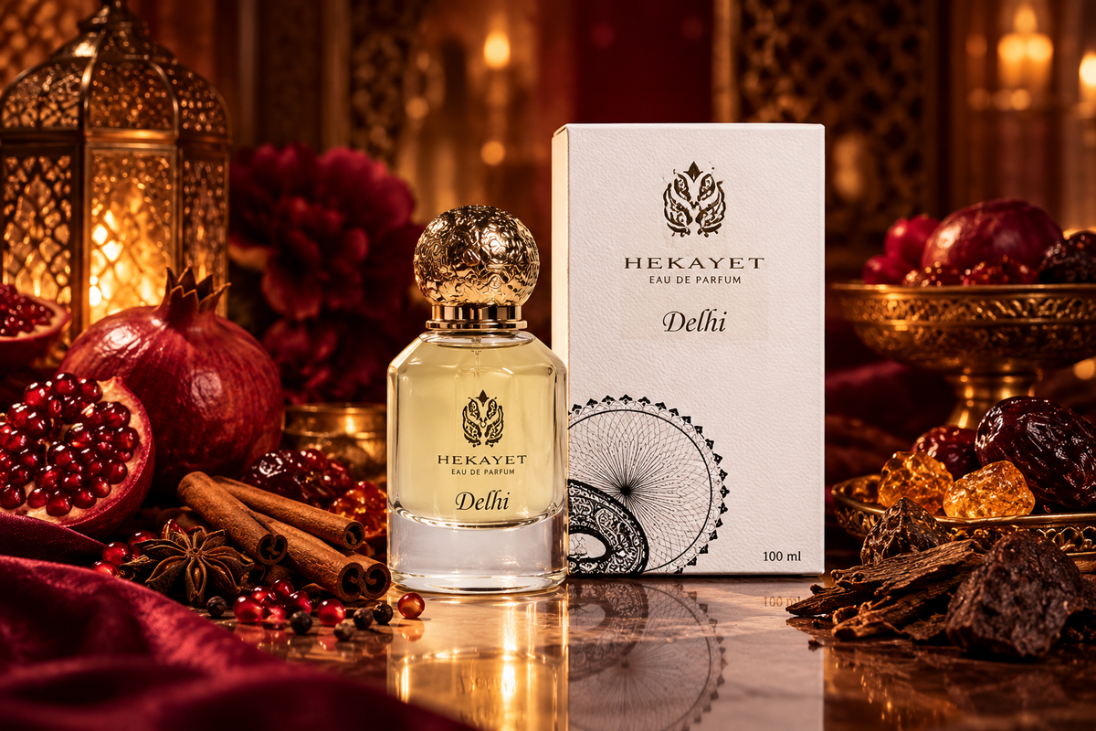 Hekayet Delhi Eau de Parfum 100ml – Spicy Cinnamon Fruity Unisex Perfume | Long Lasting Luxury Fragranc