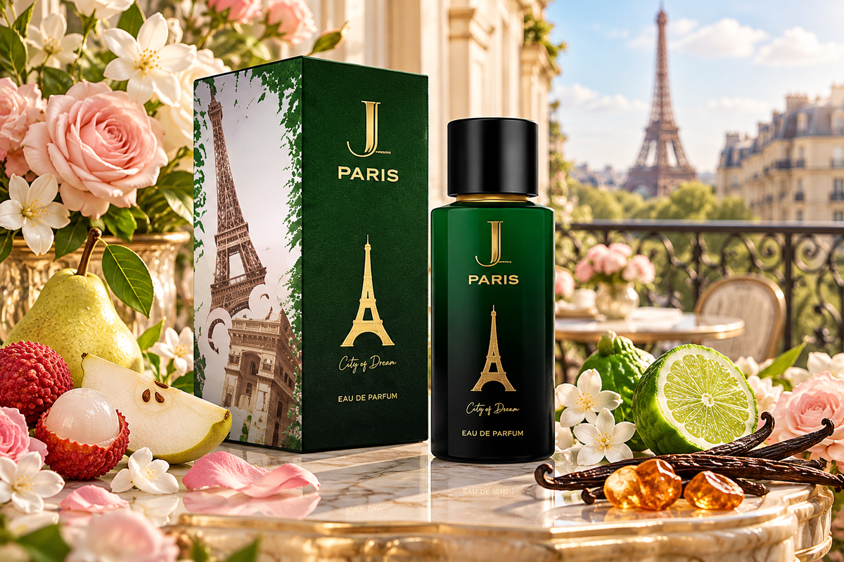 Paris Eau de Parfum City Series Romantic Rose and Vanilla Fragrance