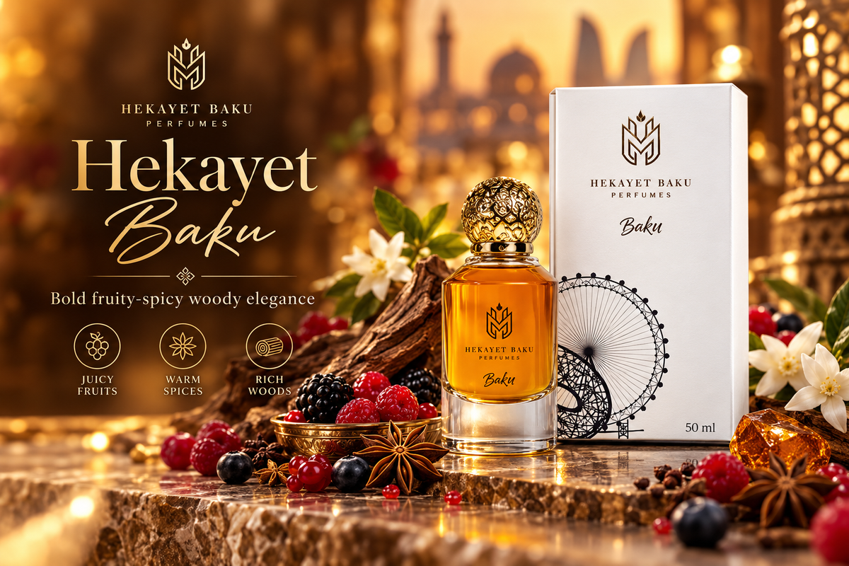 Hekayet Baku Eau de Parfum 100ml – Berries Anise Woody Floral Unisex Perfume | Long Lasting Luxury Fragrance