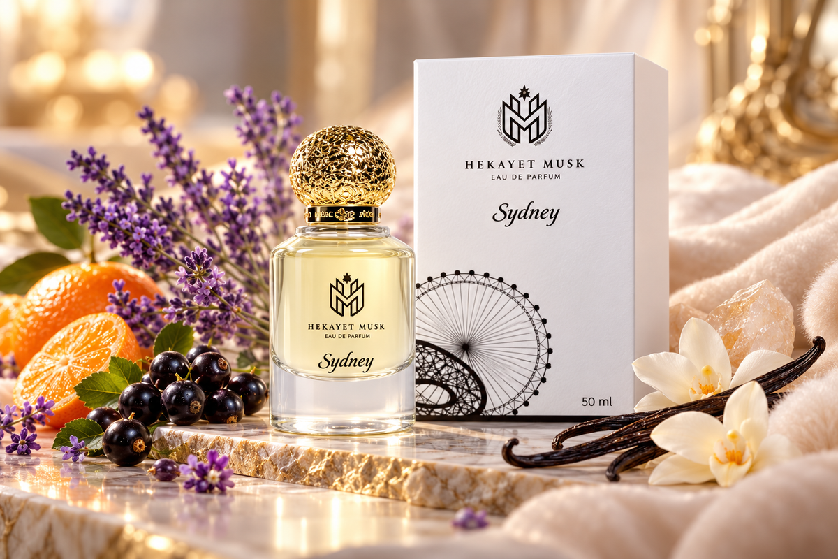 Hekayet Sydney Eau de Parfum 100ml – Lavender Black Currant Mandarin Vanilla Musk Perfume | Long Lasting Luxury Fragrance
