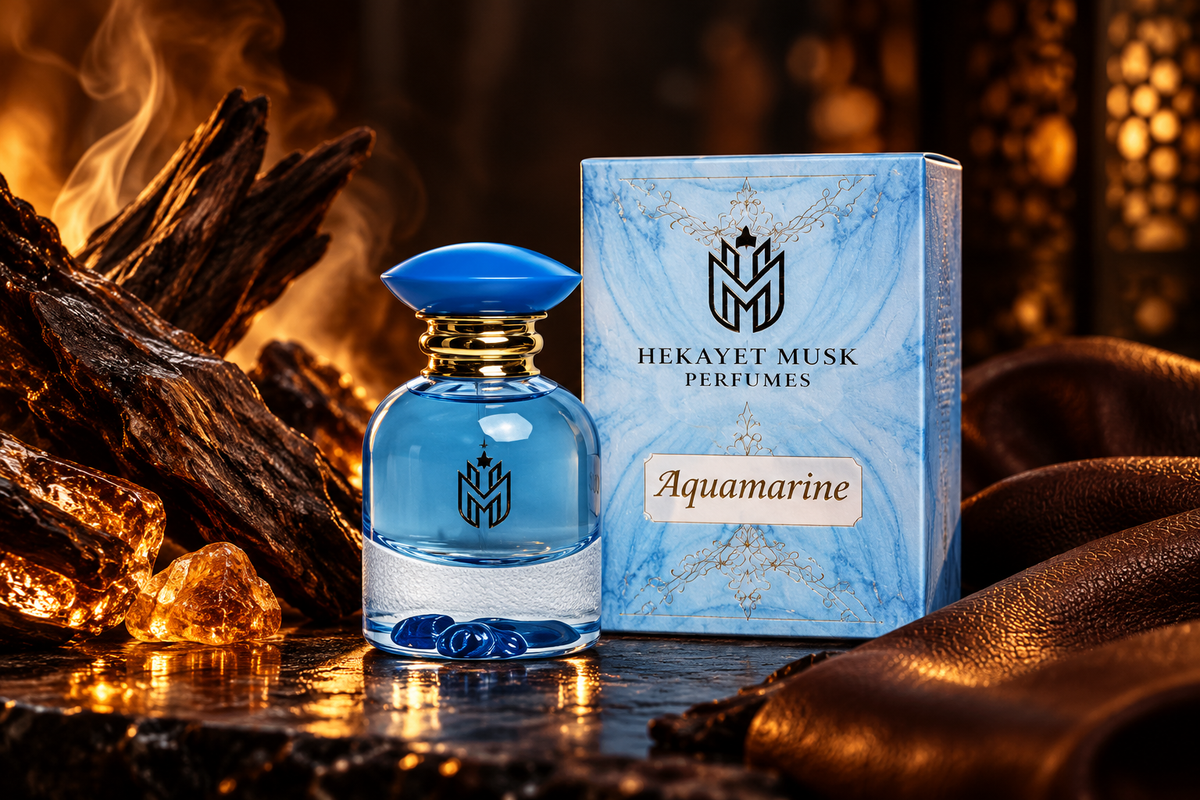 Hekayet Aquamarine Eau de Parfum 100ml – Amber Oud Leather Patchouli Unisex Perfume | Long Lasting Luxury Fragrance