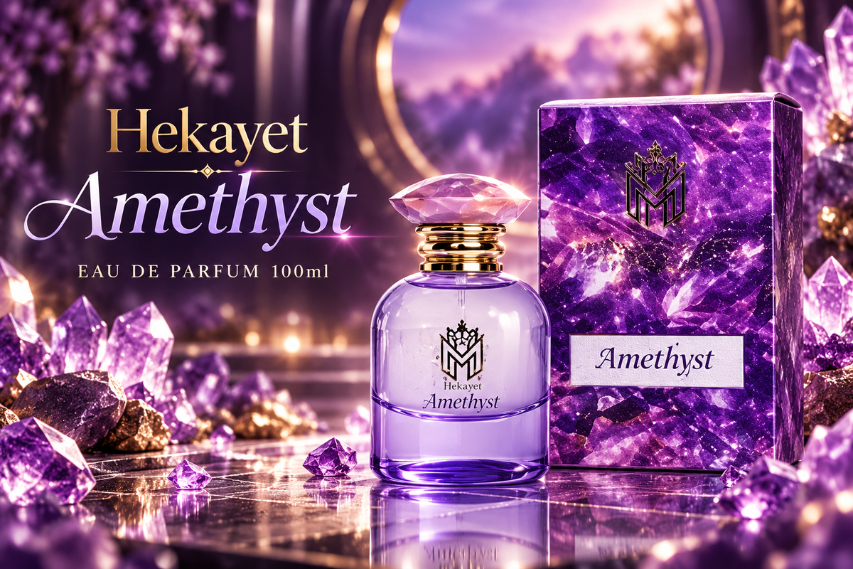 Hekayet Amethyst Eau de Parfum 100ml – Black Pepper, Tonka & Vanilla Unisex Perfume | Long Lasting Luxury Fragrance