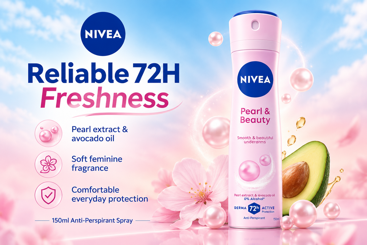 NIVEA Pearl & Beauty Female Deodorant Spray – 150ml