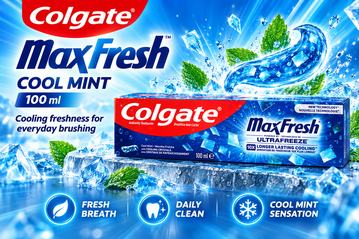 Colgate Max Fresh Cool Mint Toothpaste – 100ml