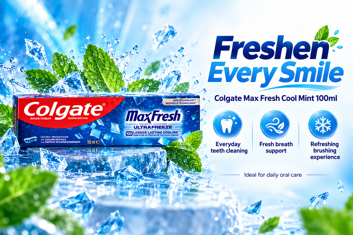 Colgate Max Fresh Cool Mint Toothpaste – 100ml