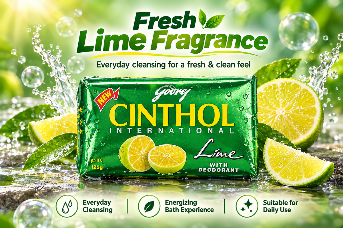 Cinthol Lime Fresh Bathing Soap – 125g x