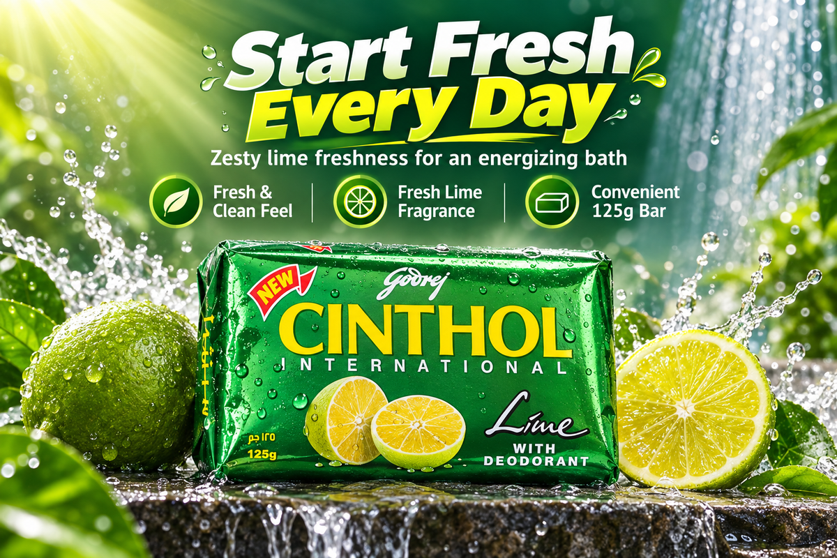 Cinthol Lime Fresh Bathing Soap – 125g x