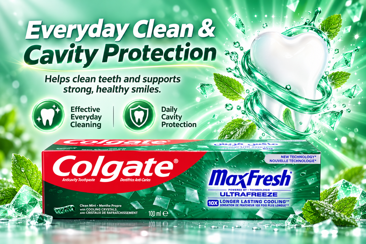 Colgate Max Fresh Clean Mint Toothpaste 100ml – Refreshing Mint Freshness x10pcs