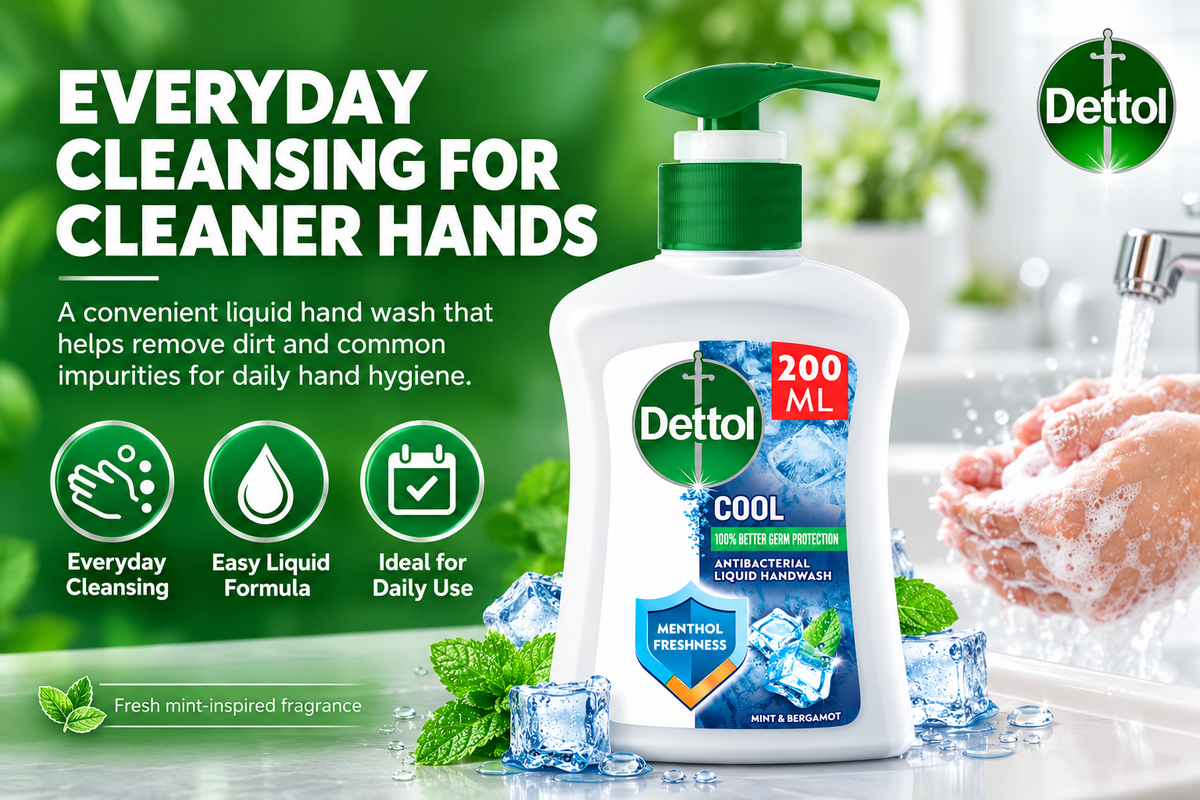 Dettol Cool Mint Hand Wash – 200ml x 3pcs