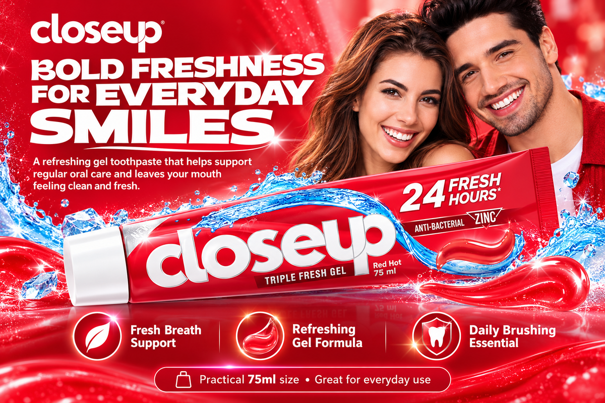Closeup Red Toothpaste – Fresh Breath & Daily Cleaning 75ml 4 Pcs