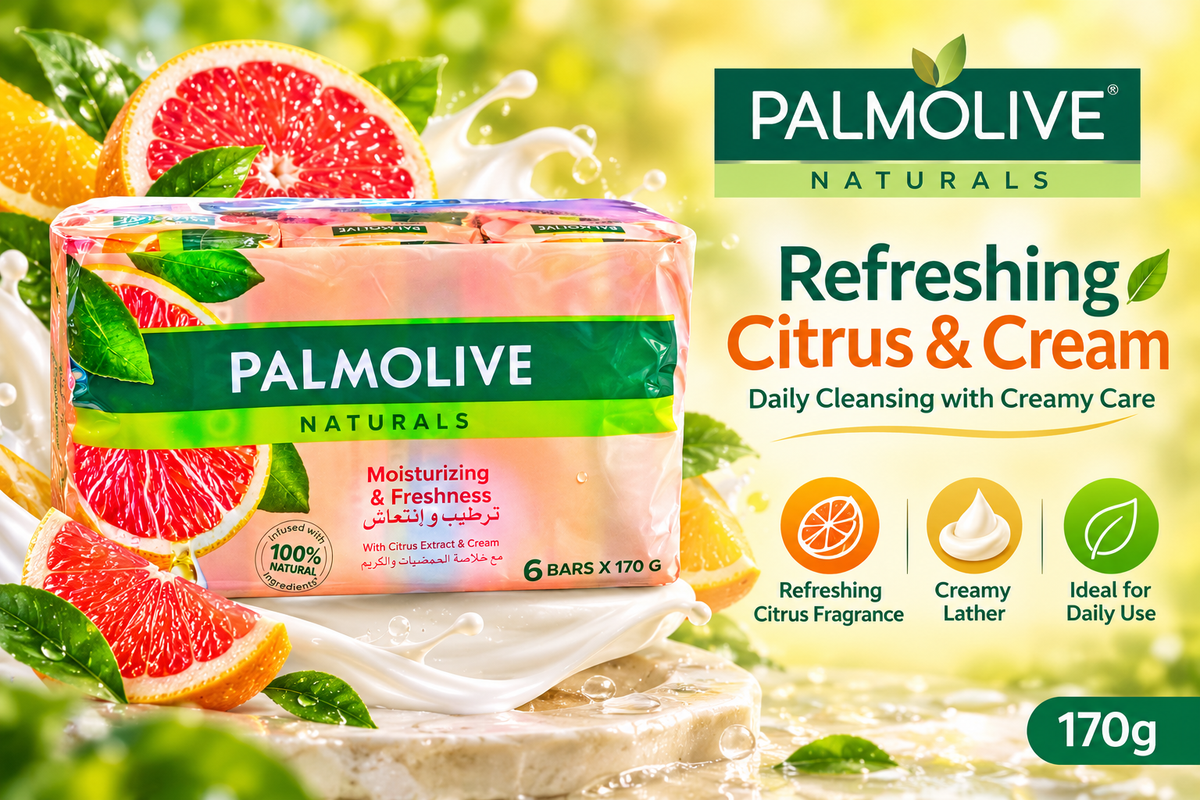 Palmolive Refreshing Citrus & Cream Soap – 170g 10Pcs