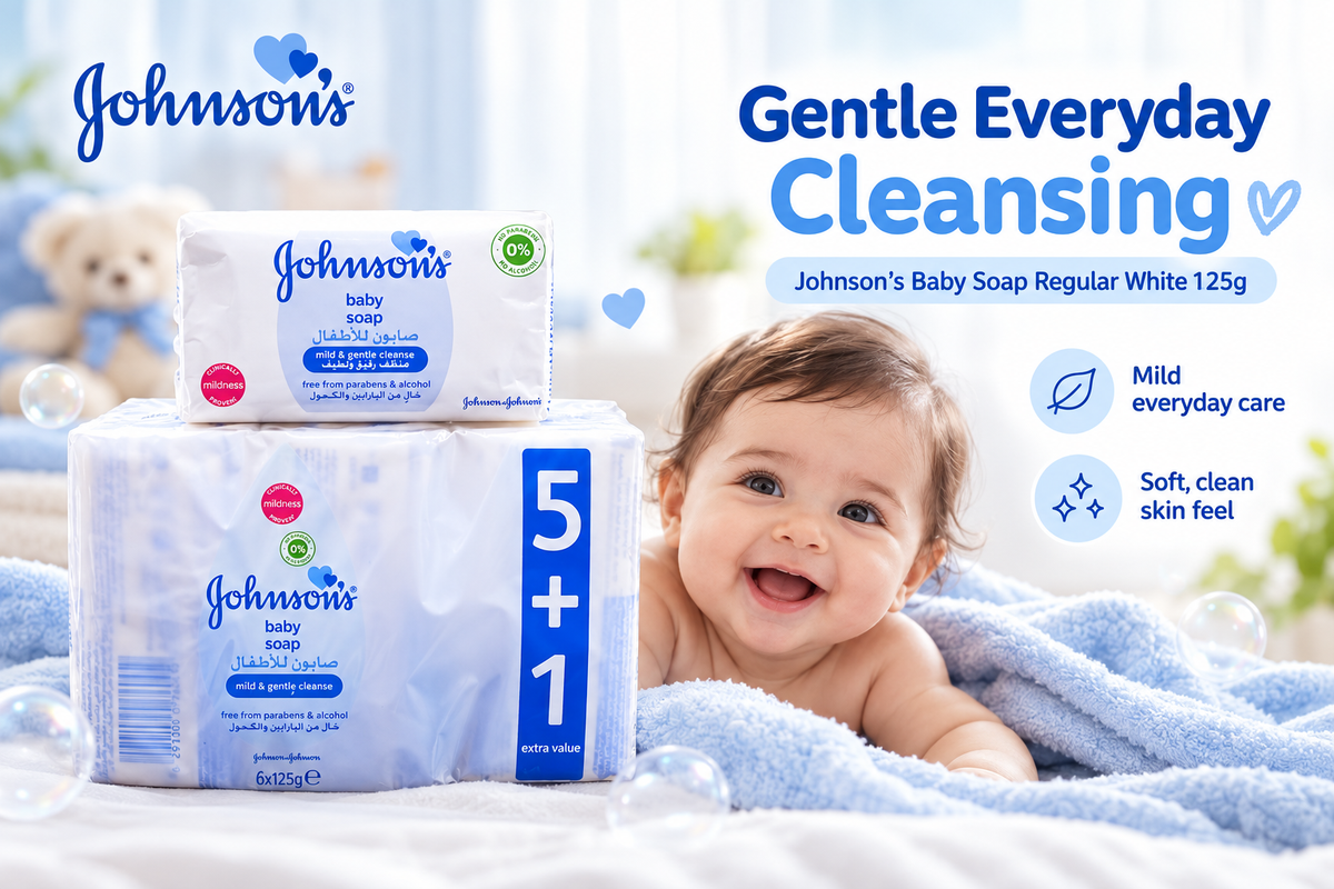 Johnson’s Baby Soap Regular White – 125g x 10 Pcs