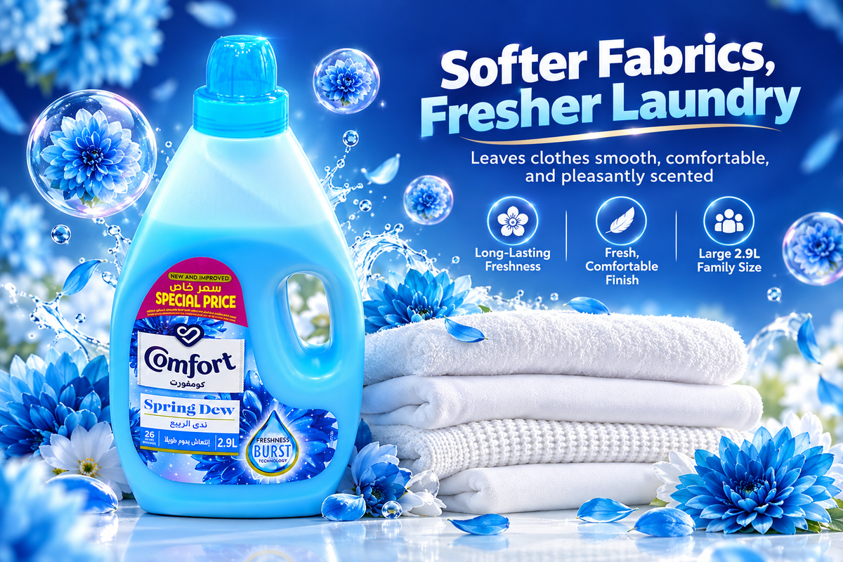 Comfort Spring Dew Blue Fabric Conditioner – 2.9L