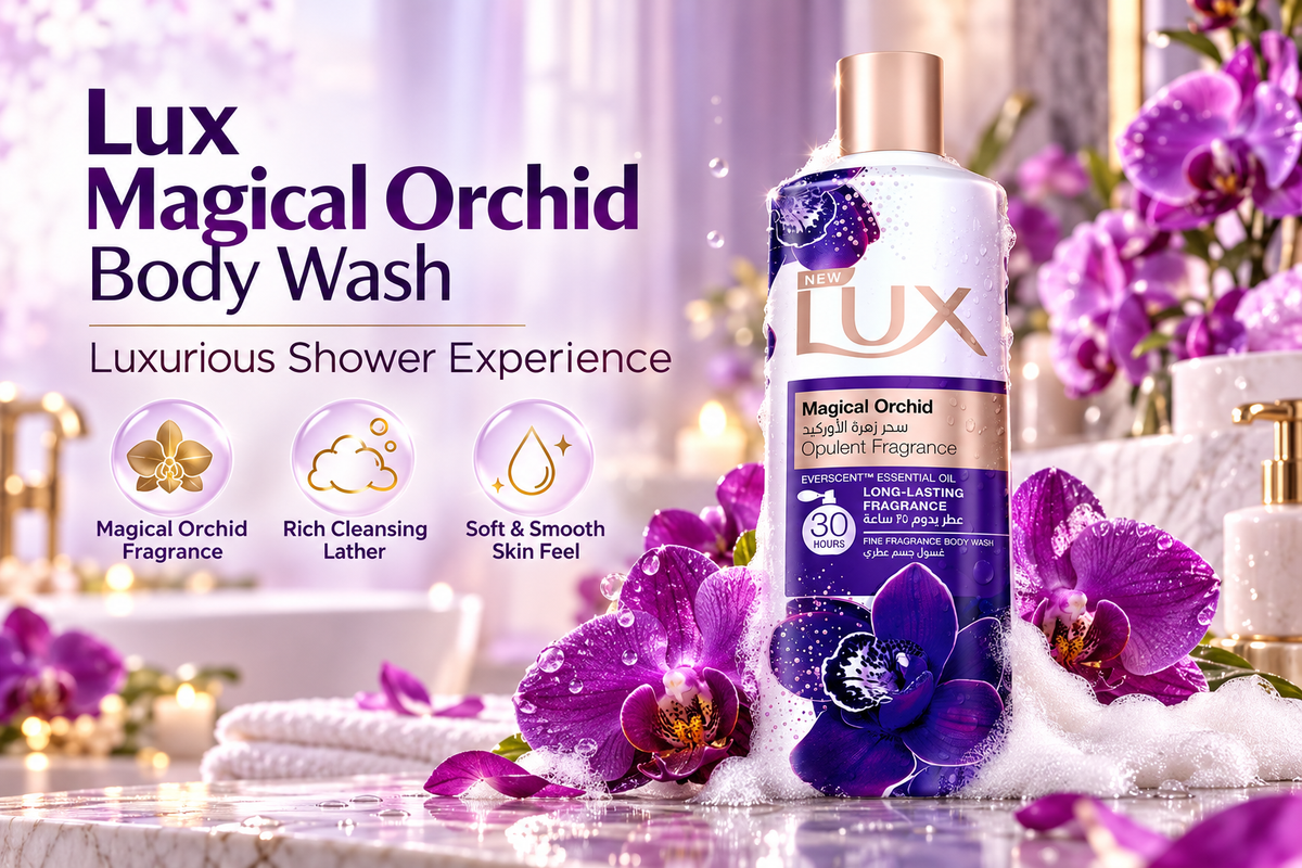 Lux Magical Orchid Body Wash 500ml – Luxurious Floral Freshness 3Pcs
