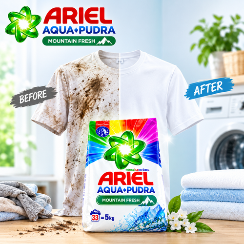 Ariel Platinum – Powerful Clean, Intense Freshness – 5kg