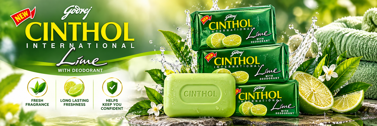 Cinthol Lime Fresh Bathing Soap – 125g x