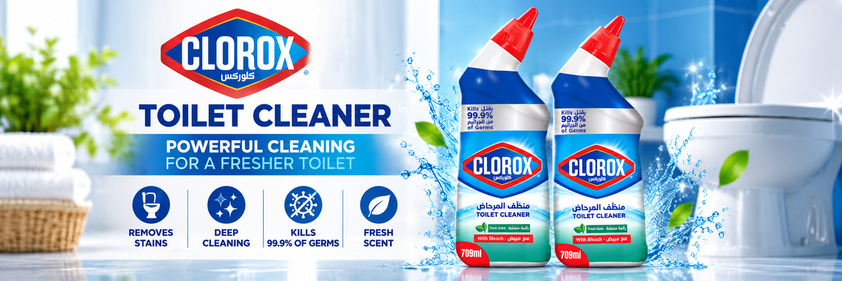 Clorox Toilet Cleaner Fresh Scent 709ml – Powerful Bathroom Cleaning 2Pcs