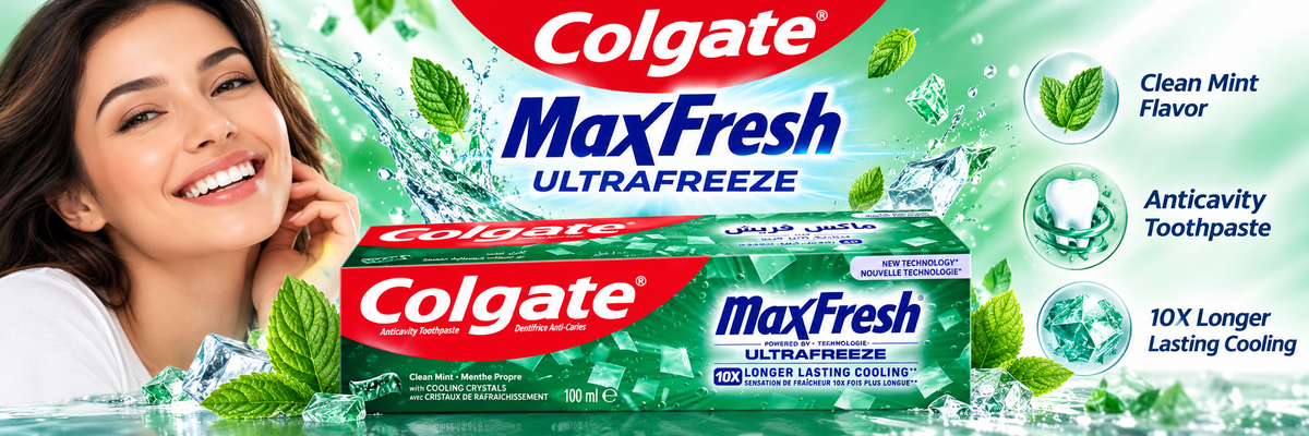 Colgate Max Fresh Clean Mint Toothpaste 100ml – Refreshing Mint Freshness x10pcs