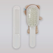 Pasito a Pasito Soft Baby Brush and Comb Blue Bear Set