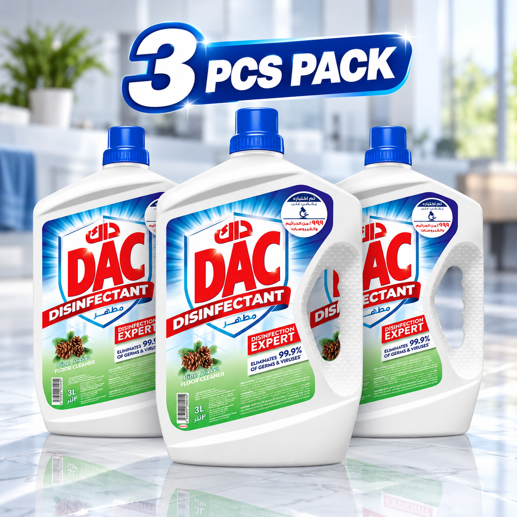 DAC Pine Disinfectant Floor Cleaner 3L – Pack of 3