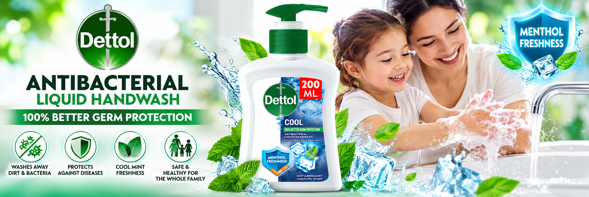 Dettol Cool Mint Hand Wash – 200ml x 3pcs