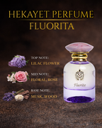 Hekayet Fluorita Eau de Parfum 100ml – Lilac Rose Musk Woody Unisex Perfume | Long Lasting Floral Luxury Fragrance