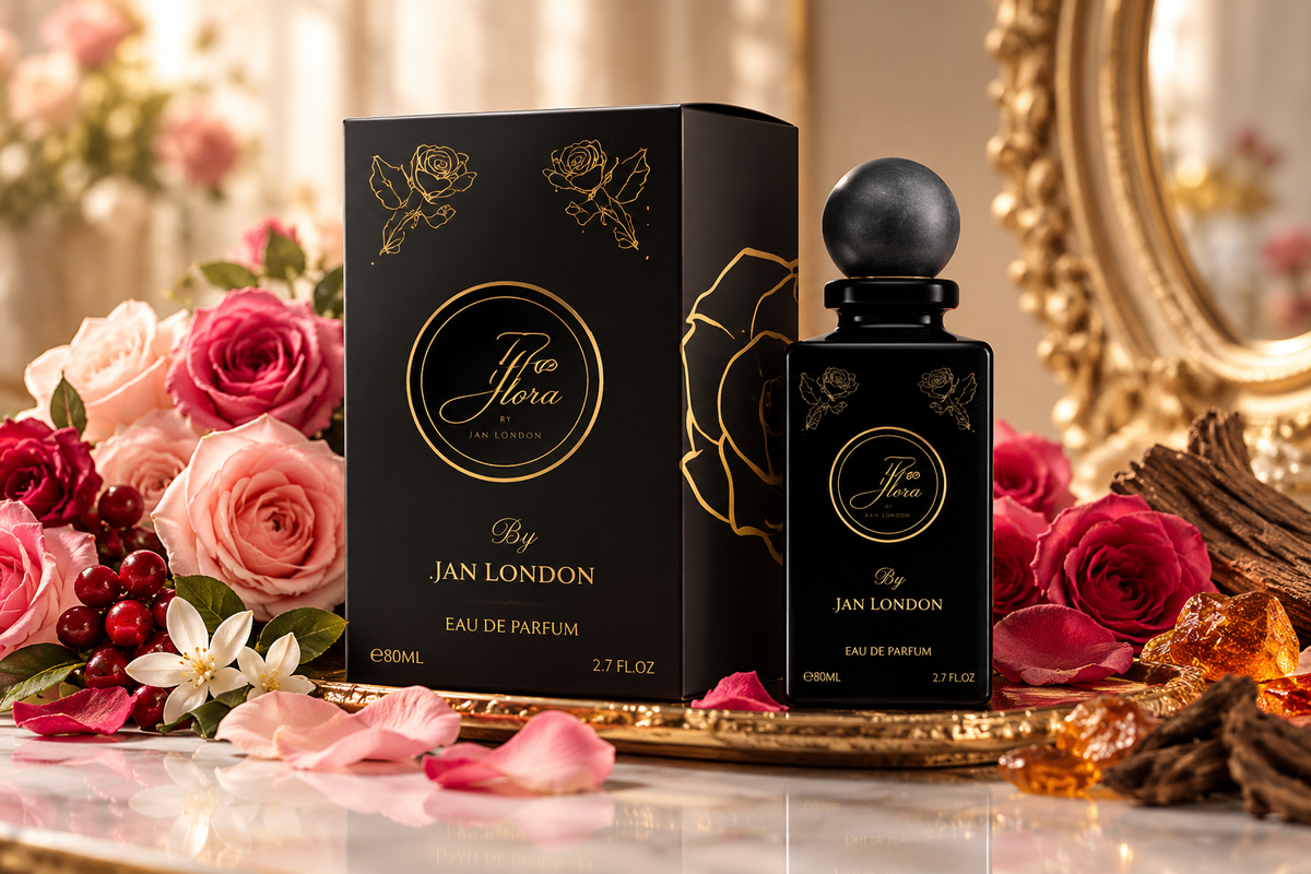 Jan London Roses Artwork Luxury Damask Rose Floral Perfume 80ml
