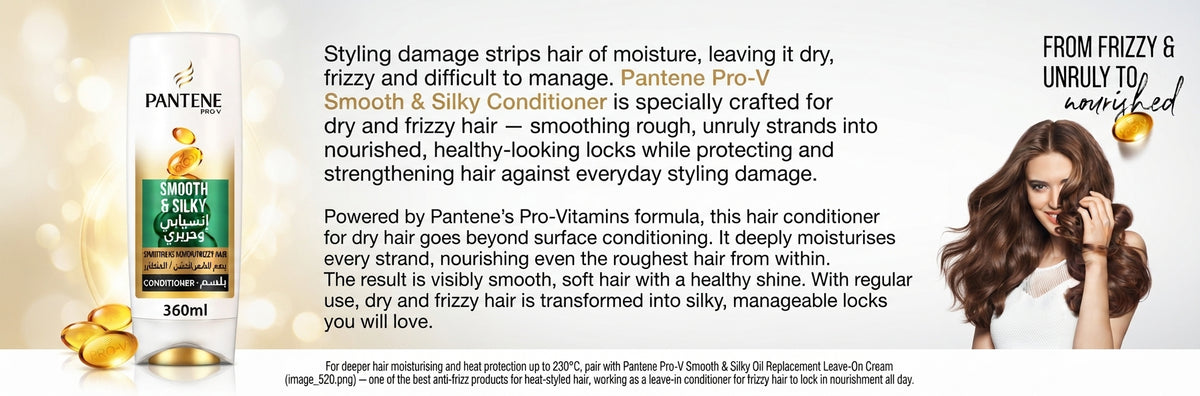 Pantene Pro-V Smooth & Silky Conditioner 360 ml