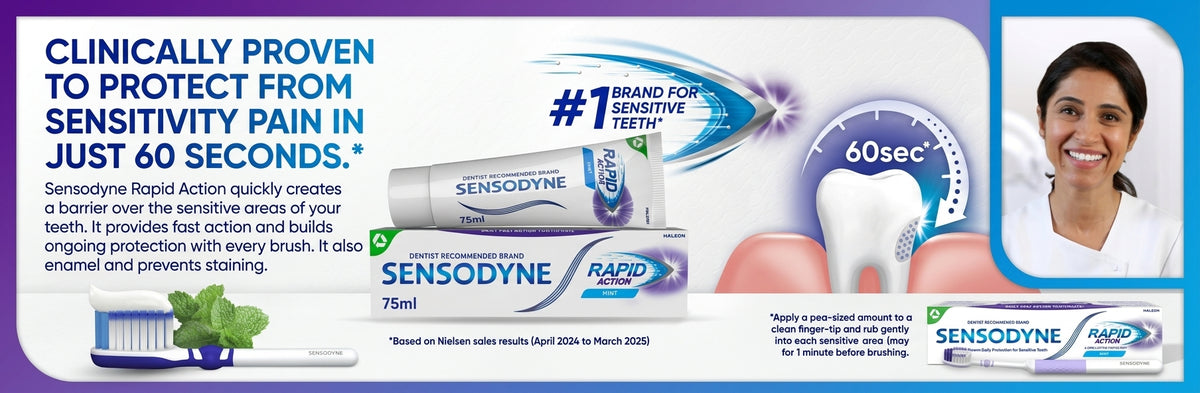 Sensodyne Rapid Action Mint Toothpaste 75 ml