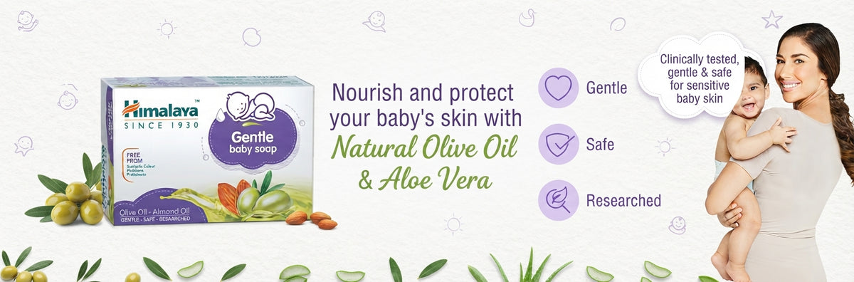 Himalaya Moisturizing Baby Soap Gently Cleanses The Skin - 125Gms.