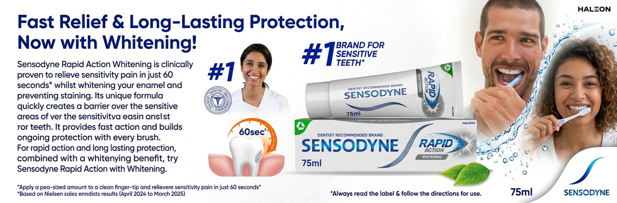 Sensodyne Rapid Action Whitening Toothpaste 75 ml