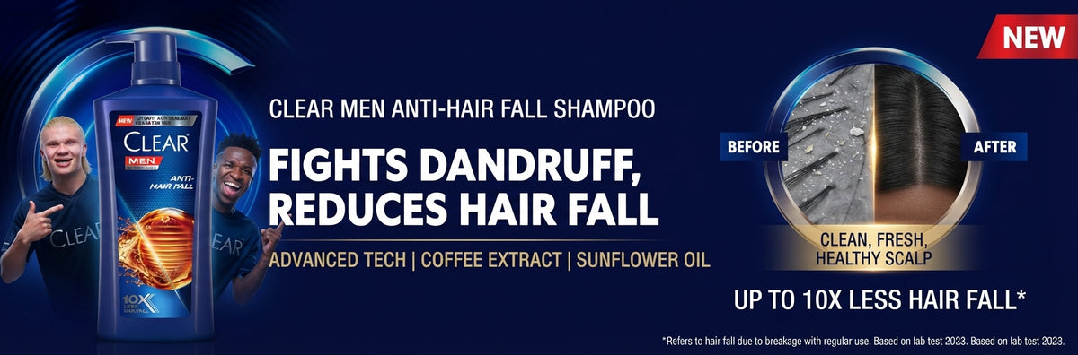 Clear Men Anti-Hair Fall Anti-Dandruff Shampoo, 650 ML