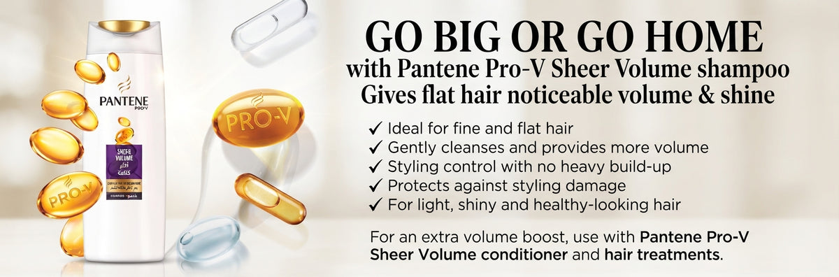 Pantene Pro-V Sheer Volume Shampoo 400 Ml