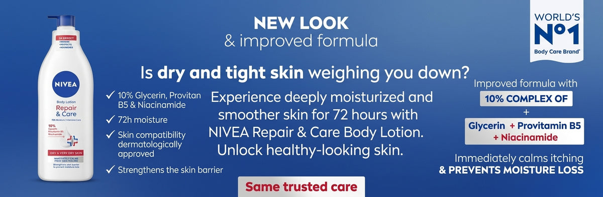 Nivea Body Lotion for Very Dry Skin Repair & Care with Deep Moisture Serum and Dexpanthenol 400 ml