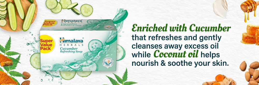 Himalaya Cucumber Refreshing Soap 6 x 125 g