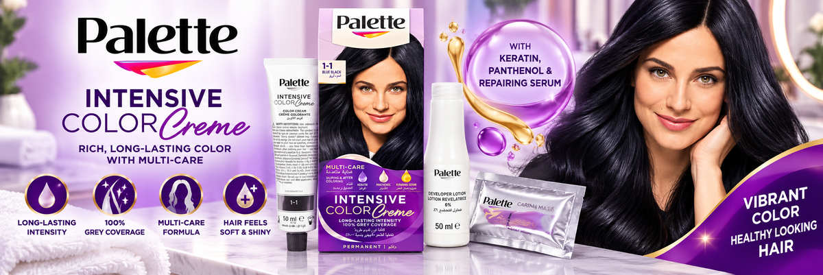 Palette Intensive Color Creme 1-1 Blue Black Hair Color