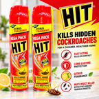 HIT Red Hidden Cockroach Killer Spray – 600ml x 2pcs