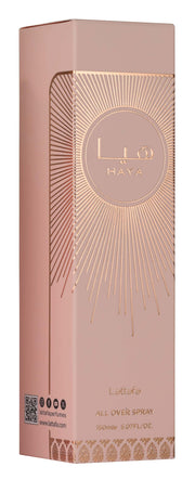 Lattafa Haya All Over Spray Long Lasting Floral Fruity Body Mist