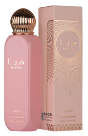 Lattafa Haya All Over Spray Long Lasting Floral Fruity Body Mist