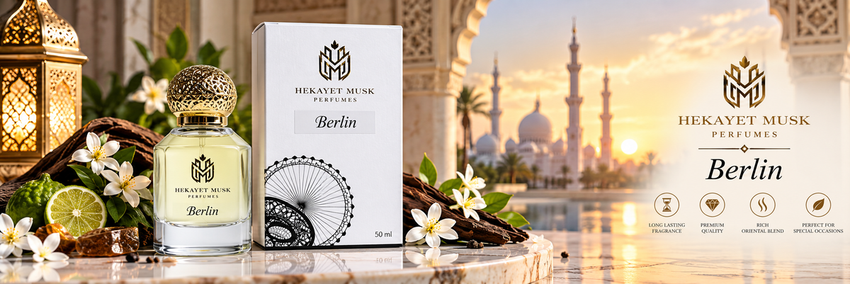 Hekayet Berlin Eau de Parfum 100ml – Orange, Rose & White Musk Unisex Perfume | Long Lasting Floral Musky Fragrance