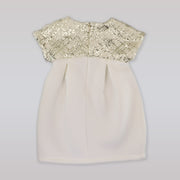 La Stupenderia Girls Swarovski Crystal Waist Elegant Shaped Party Dress