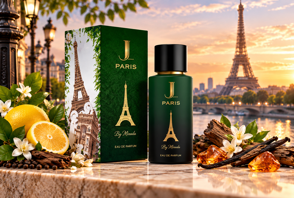 Paris Eau de Parfum City Series Romantic Rose and Vanilla Fragrance