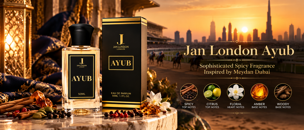Jan London Ayub Sophisticated Spicy Fragrance Inspired by Meydan Dubai