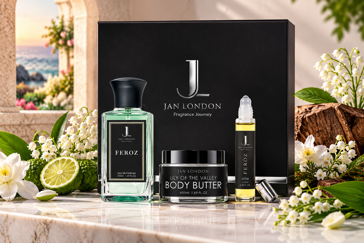 Jan London Feroz Luxury Fragrance Gift Set with Perfume Butter