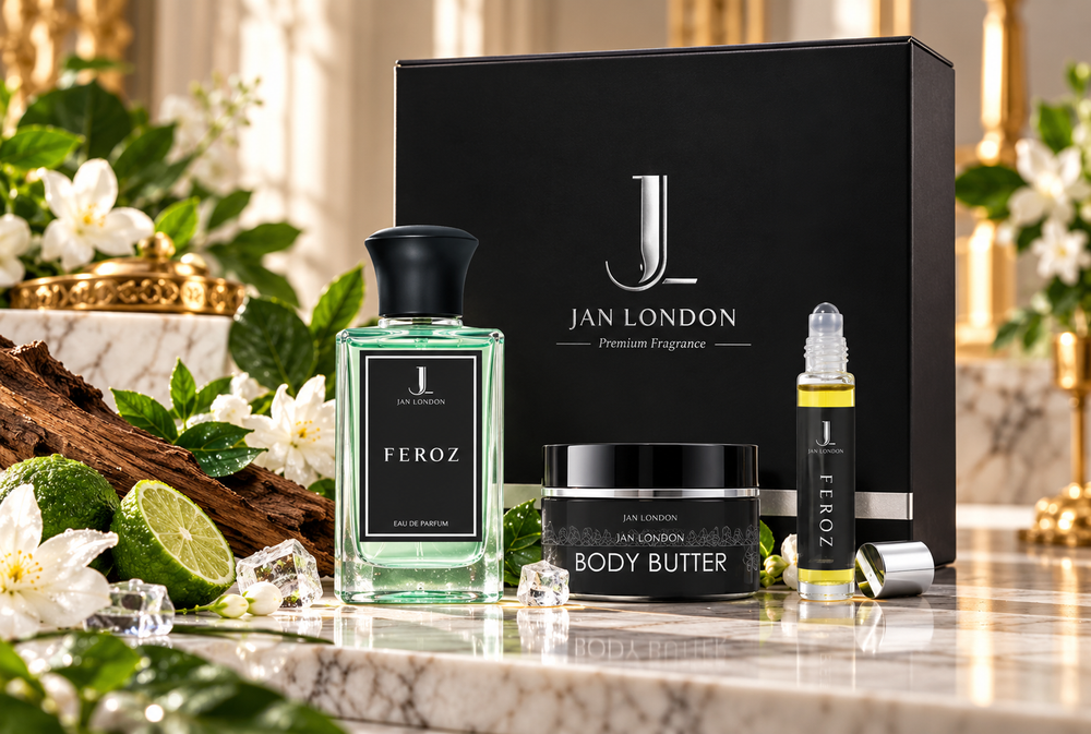 Jan London Feroz Luxury Fragrance Gift Set with Perfume Butter