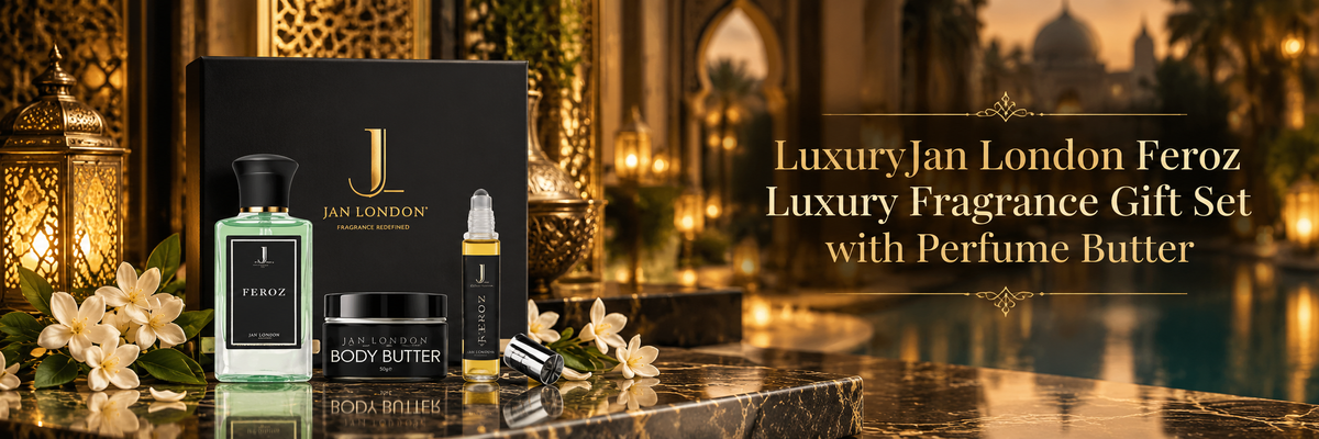 Jan London Feroz Luxury Fragrance Gift Set with Perfume Butter