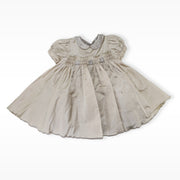 Elegant La Stupenderia Hand Smocked Embroidered Cotton Baby Party Dress