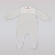 La Stupenderia Luxury Baby Grey and Blue Long Sleeve Romper