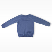 Les Enfantines Boys Navy Blue Knit Pullover Sweater with Collar